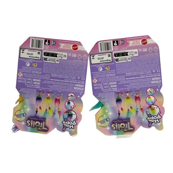 Dreamworks Trolls Band Together Figure & Hair Pops Complete Set of 2 Dolls - Picture 4 of 9